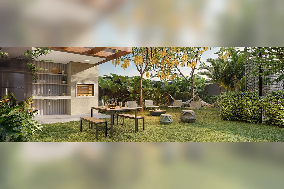 Elev Butantã - Churrasqueira e lounge lareira